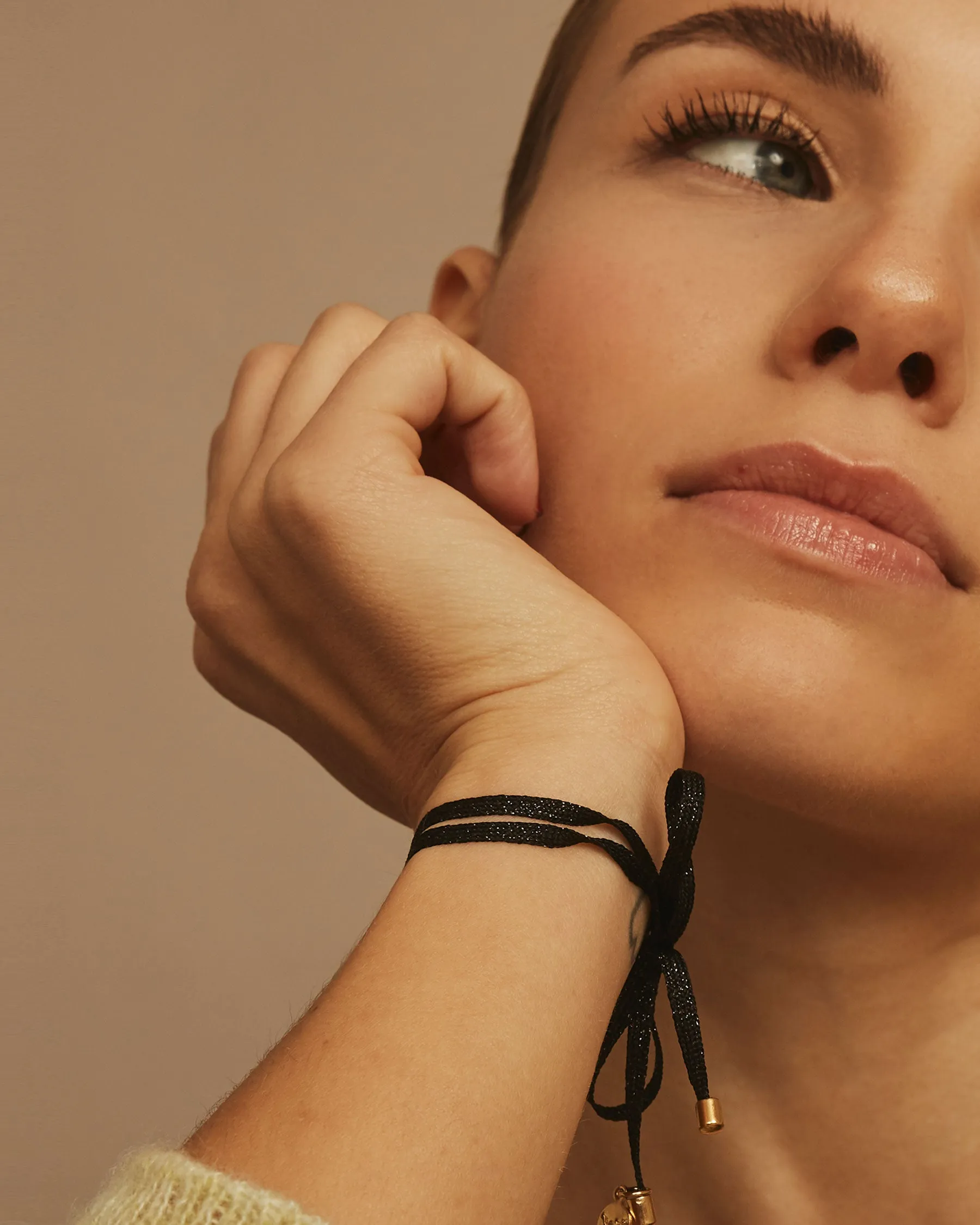 Black Ribbon Bracelet sold by Apodemia product image thumbnail 2