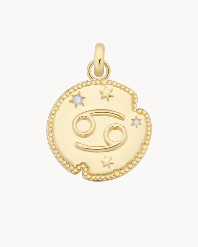 Cancer Horoscope Charm | The Gray Box sold by Apodemia
