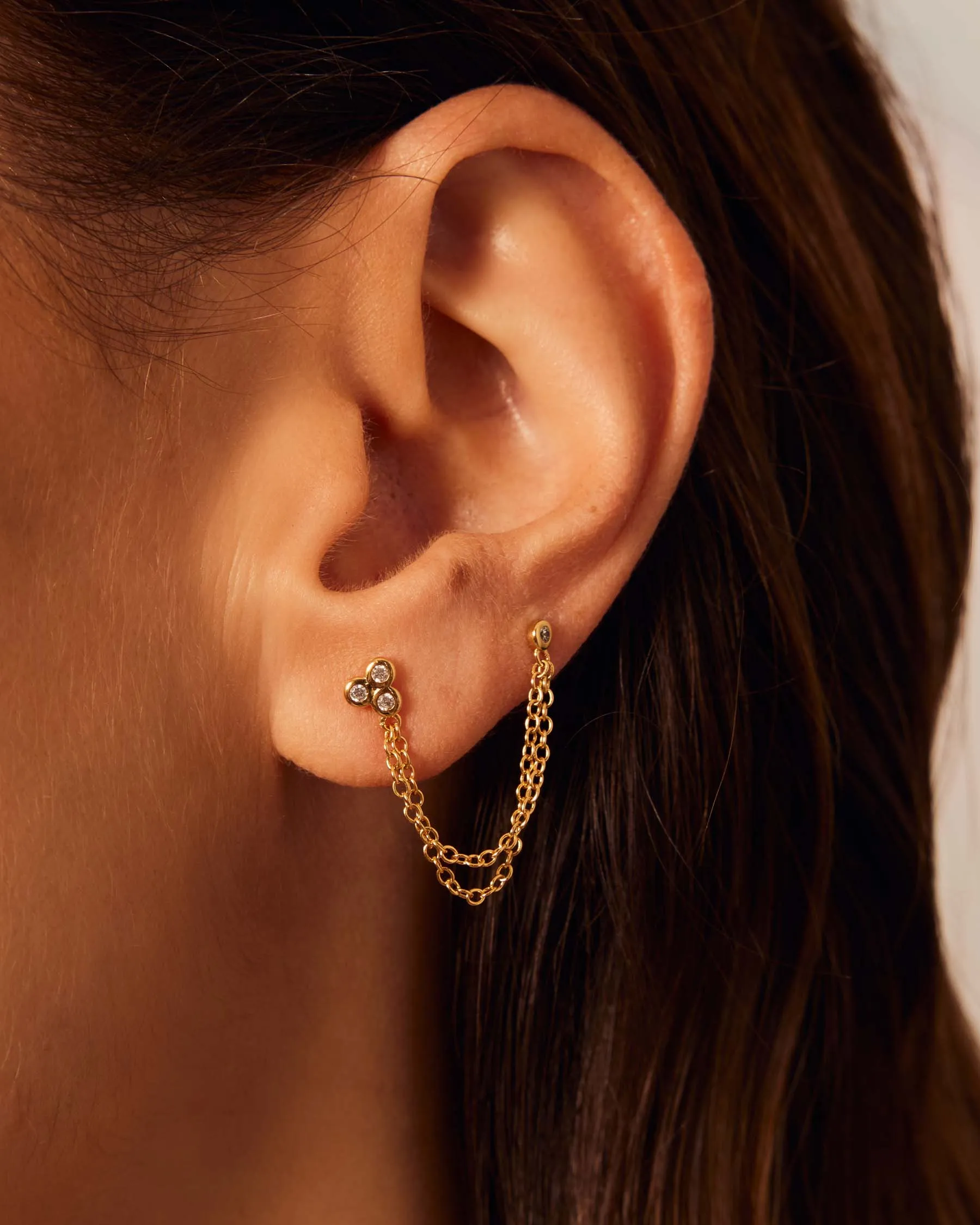 Trio Chain Pendant Left | The Gray Box sold by Apodemia product image thumbnail 3