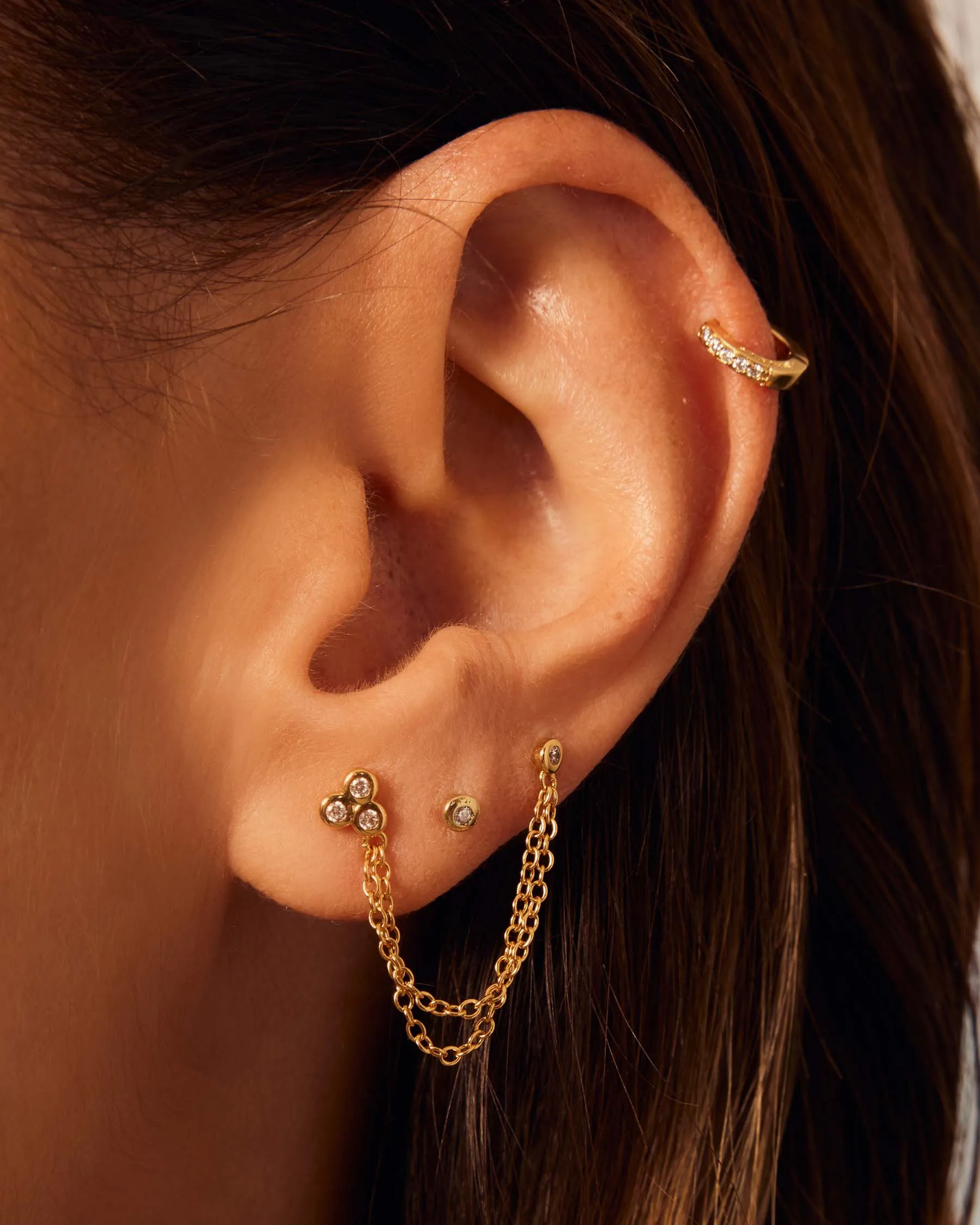 Trio Chain Pendant Left | The Gray Box sold by Apodemia product image thumbnail 5