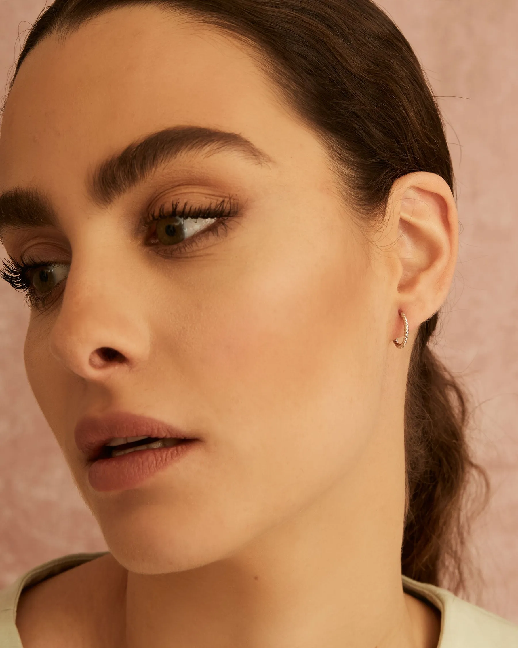 Giro Base Hoop Earrings | The Gray Box sold by Apodemia product image thumbnail 3