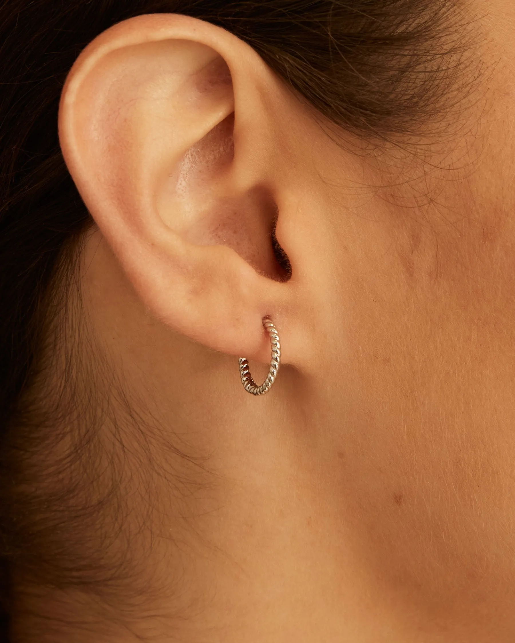 Giro Base Hoop Earrings | The Gray Box sold by Apodemia product image thumbnail 2