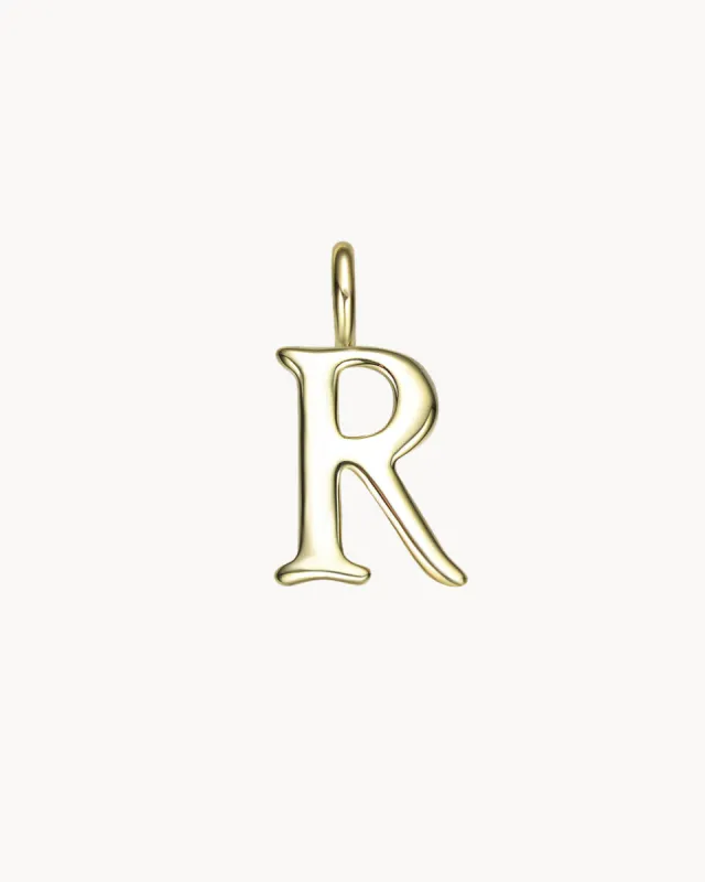 Charm Letter R | The Gray Box sold by Apodemia