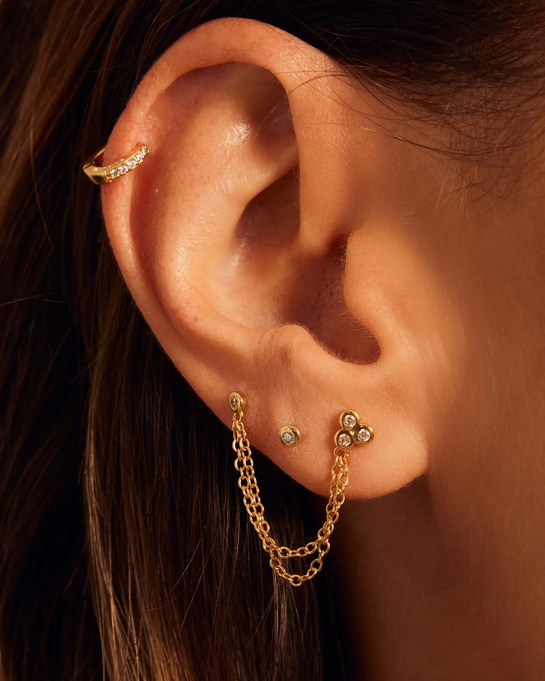 Trio Right Chain Pendant | The Gray Box sold by Apodemia product image thumbnail 3