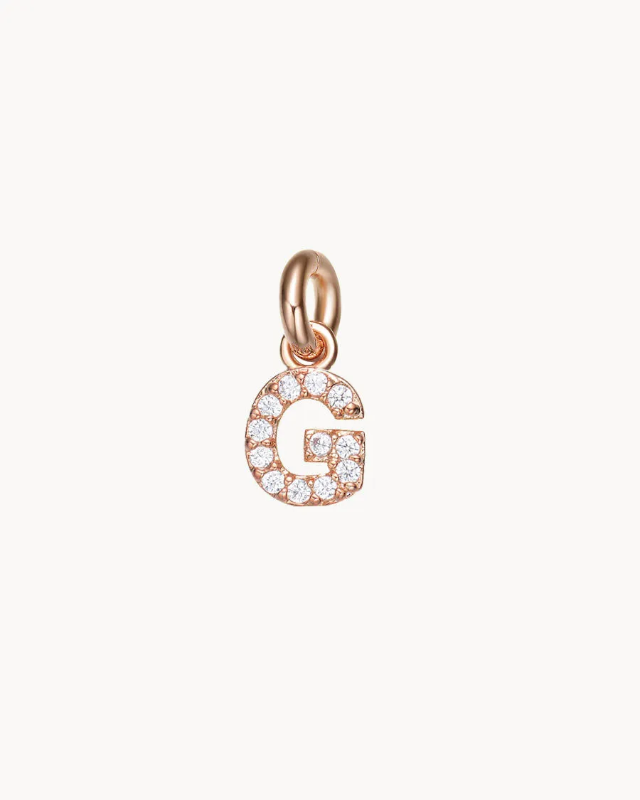 Charm Letter G Sparkle | The Gray Box sold by Apodemia