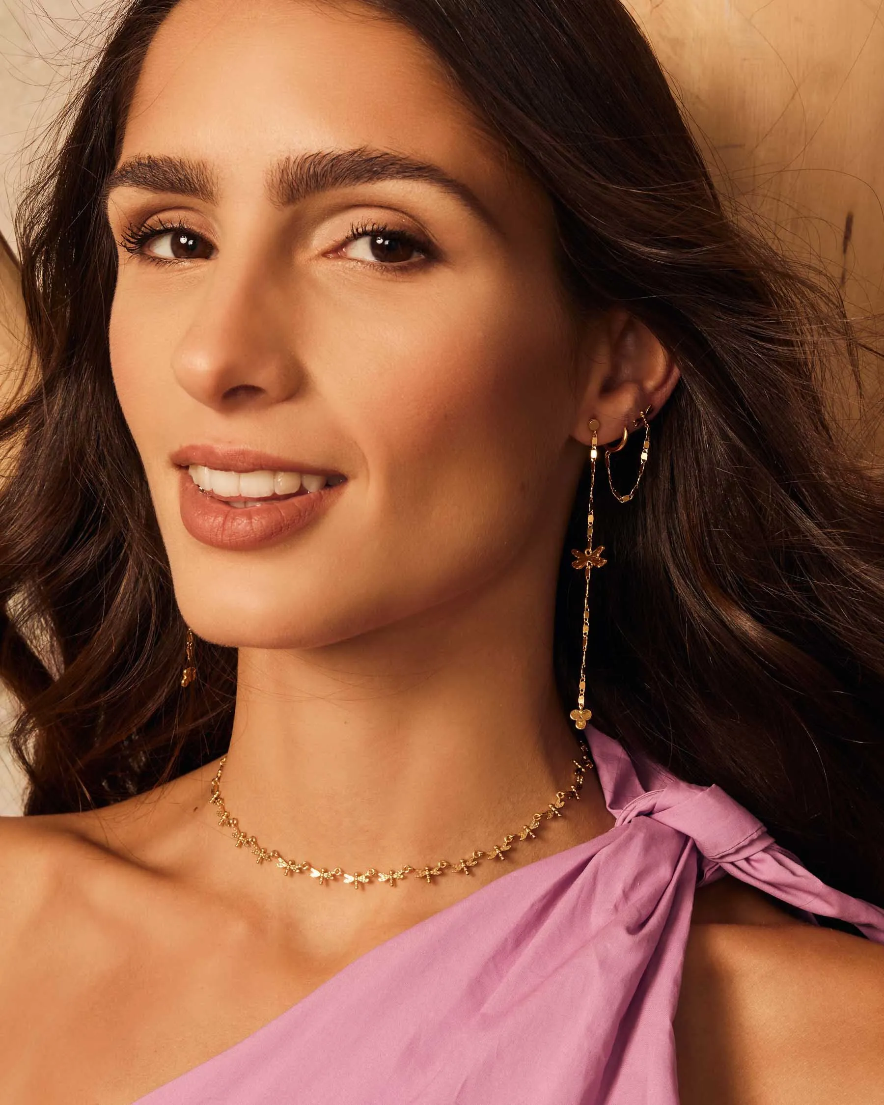 Long Earrings Duo Dragonfly sold by Apodemia