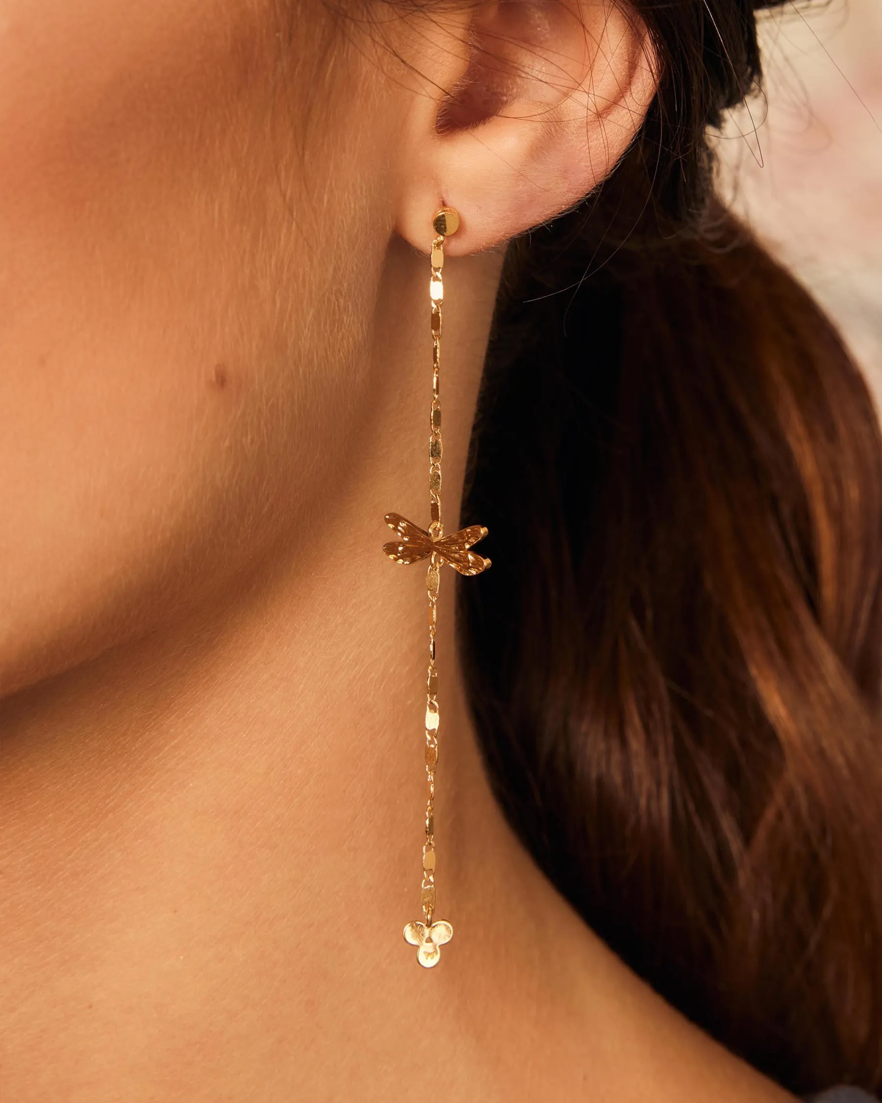 Long Earrings Duo Dragonfly sold by Apodemia product image thumbnail 4