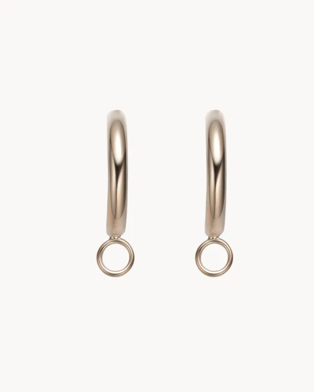Hoop Earrings Base M | The Gray Box sold by Apodemia