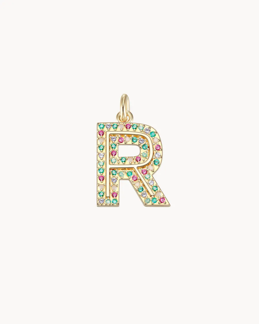Charm Cosmos Letter R | The Gray Box sold by Apodemia