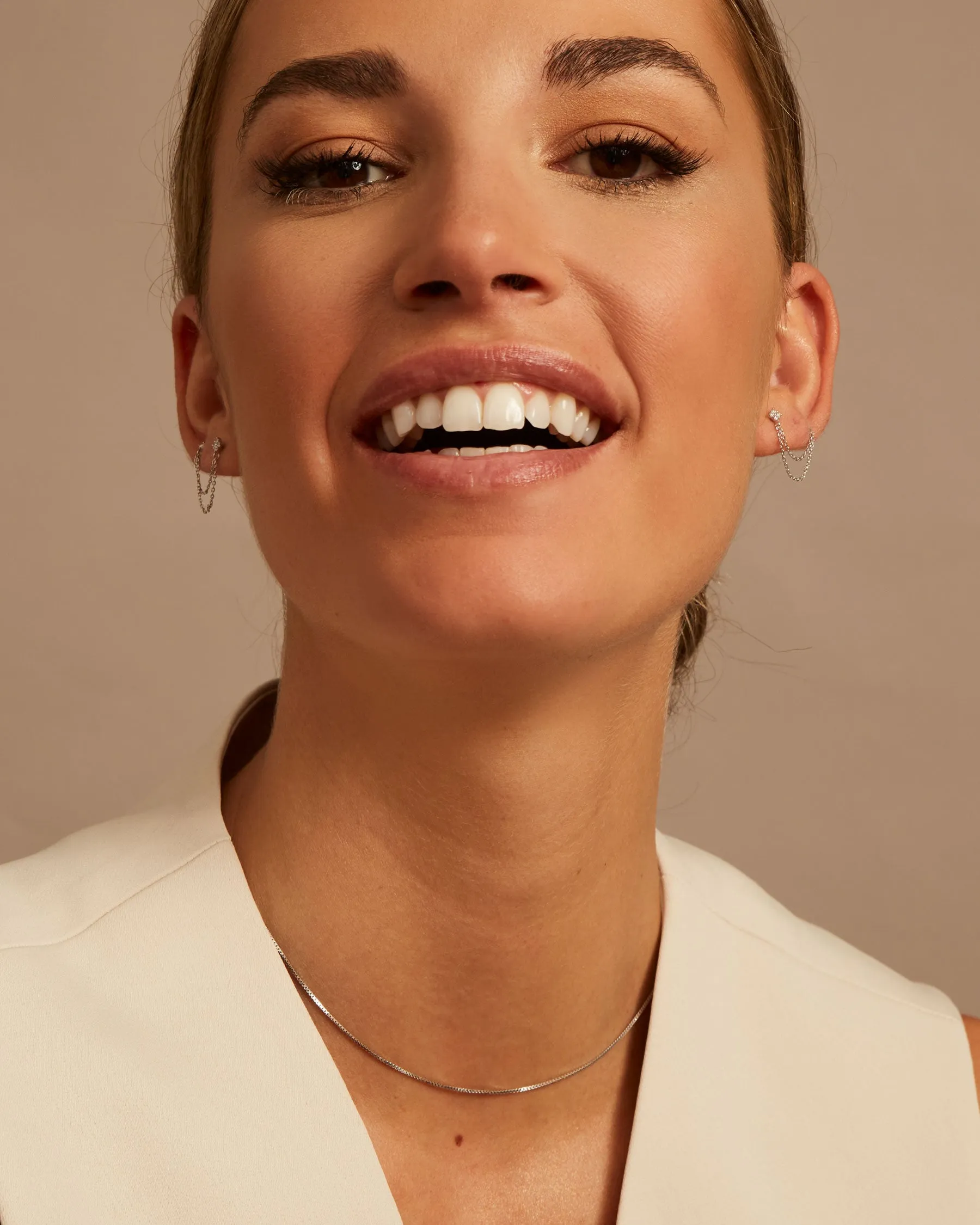 Forever Chain Earring | 925 Silver | sold by Apodemia product image thumbnail 5