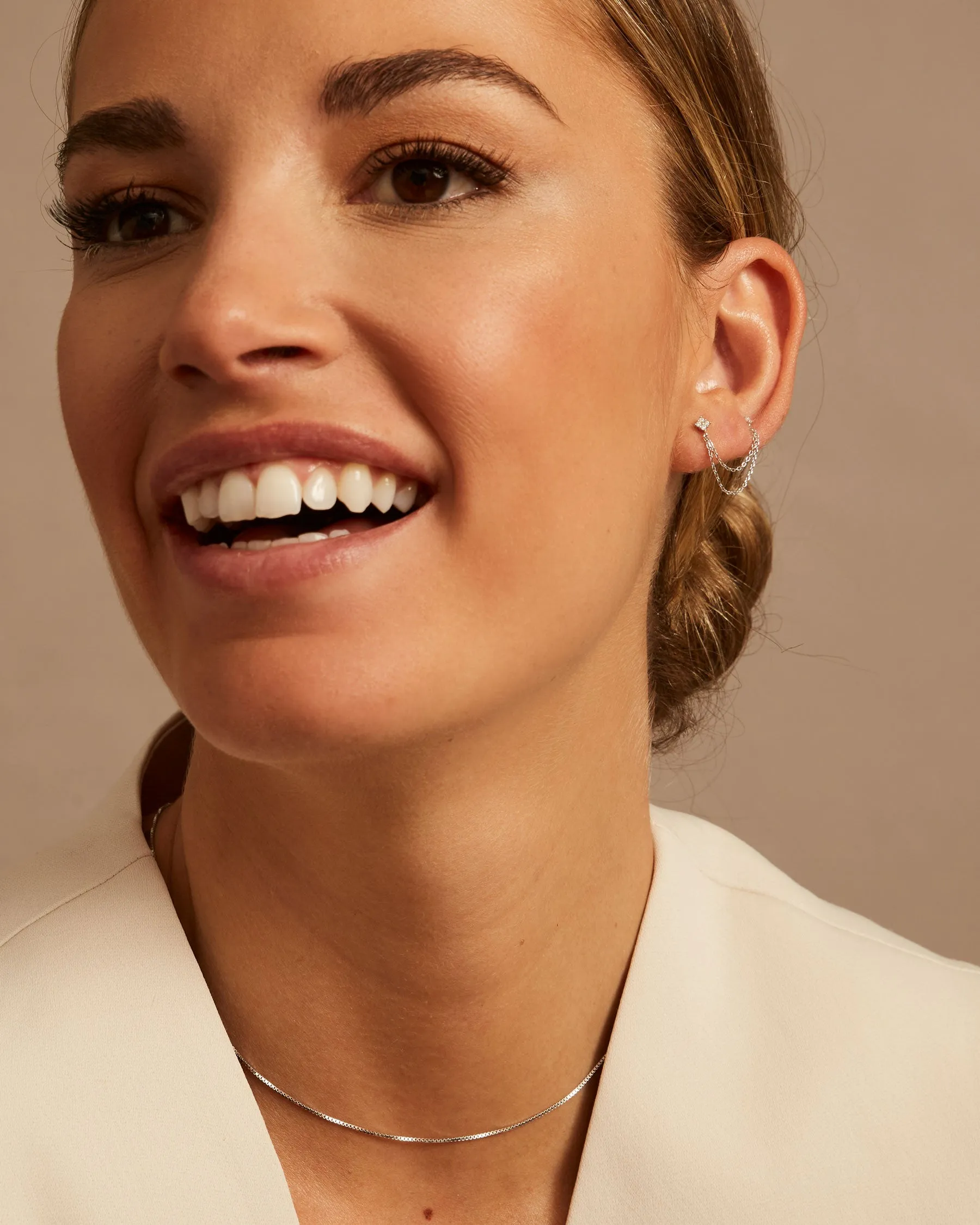 Forever Chain Earring | 925 Silver | sold by Apodemia product image thumbnail 4