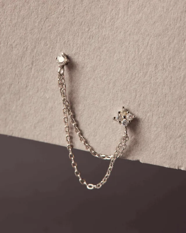 Forever Chain Earring | 925 Silver | sold by Apodemia