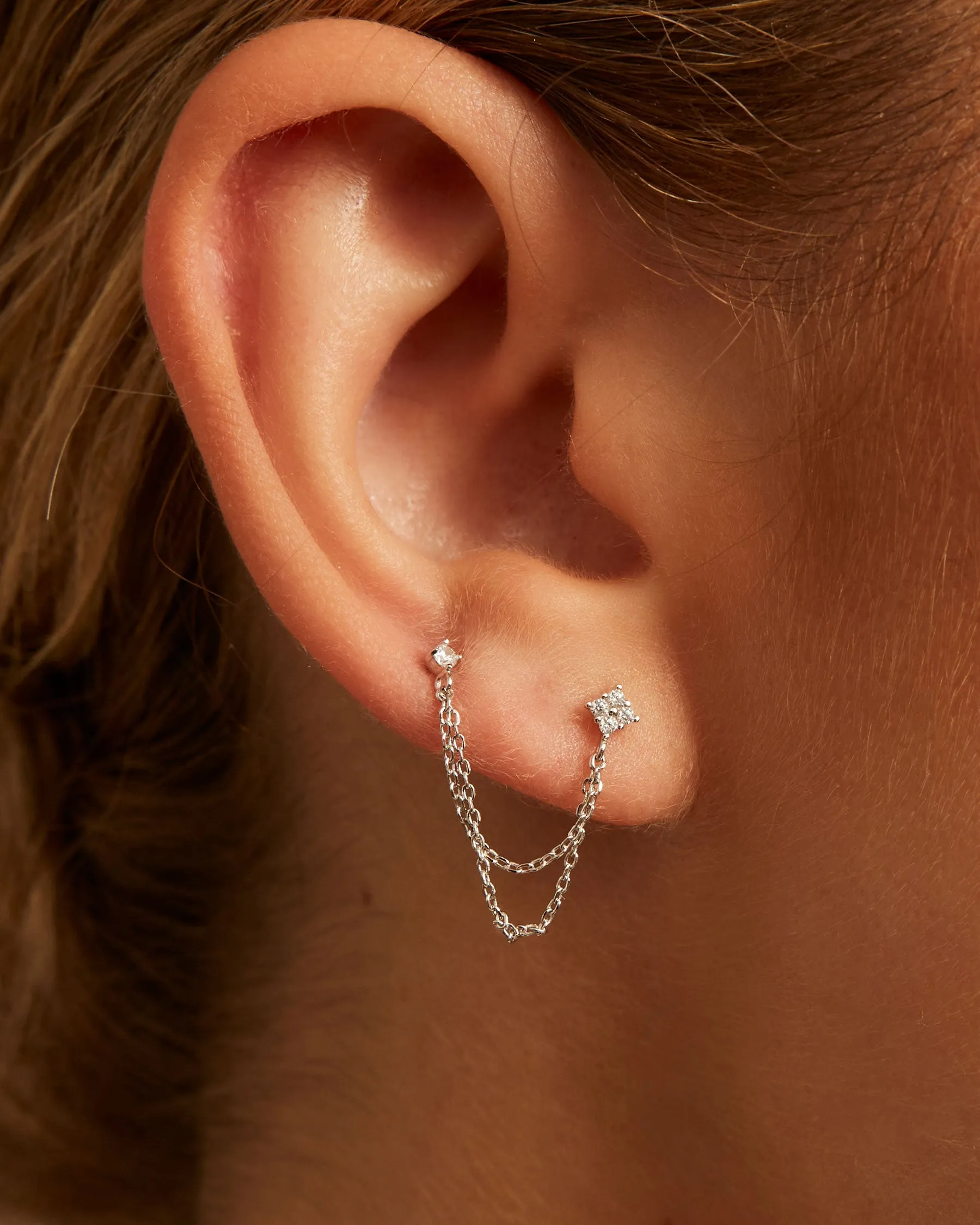 Forever Chain Earring | 925 Silver | sold by Apodemia product image thumbnail 3