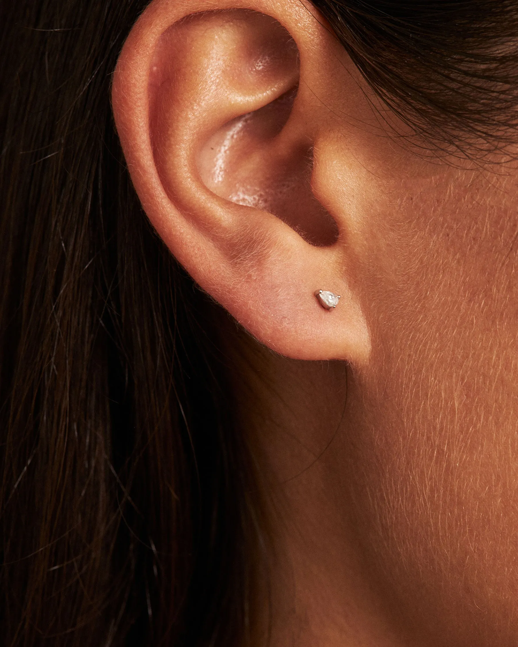 Forever Drop Stud Earring | 925 silver sold by Apodemia product image thumbnail 2