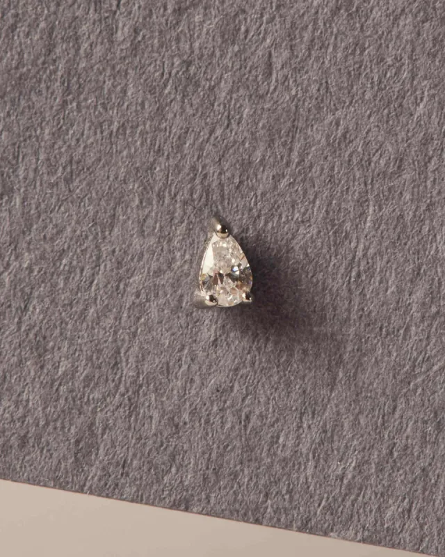 Forever Drop Stud Earring | 925 silver sold by Apodemia