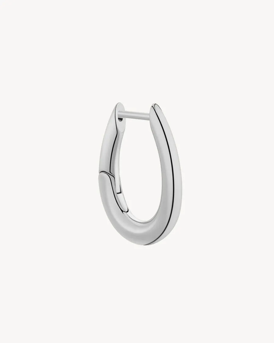 Elongated Hoop Earrings : The Gray Box sold by Apodemia product image thumbnail 5