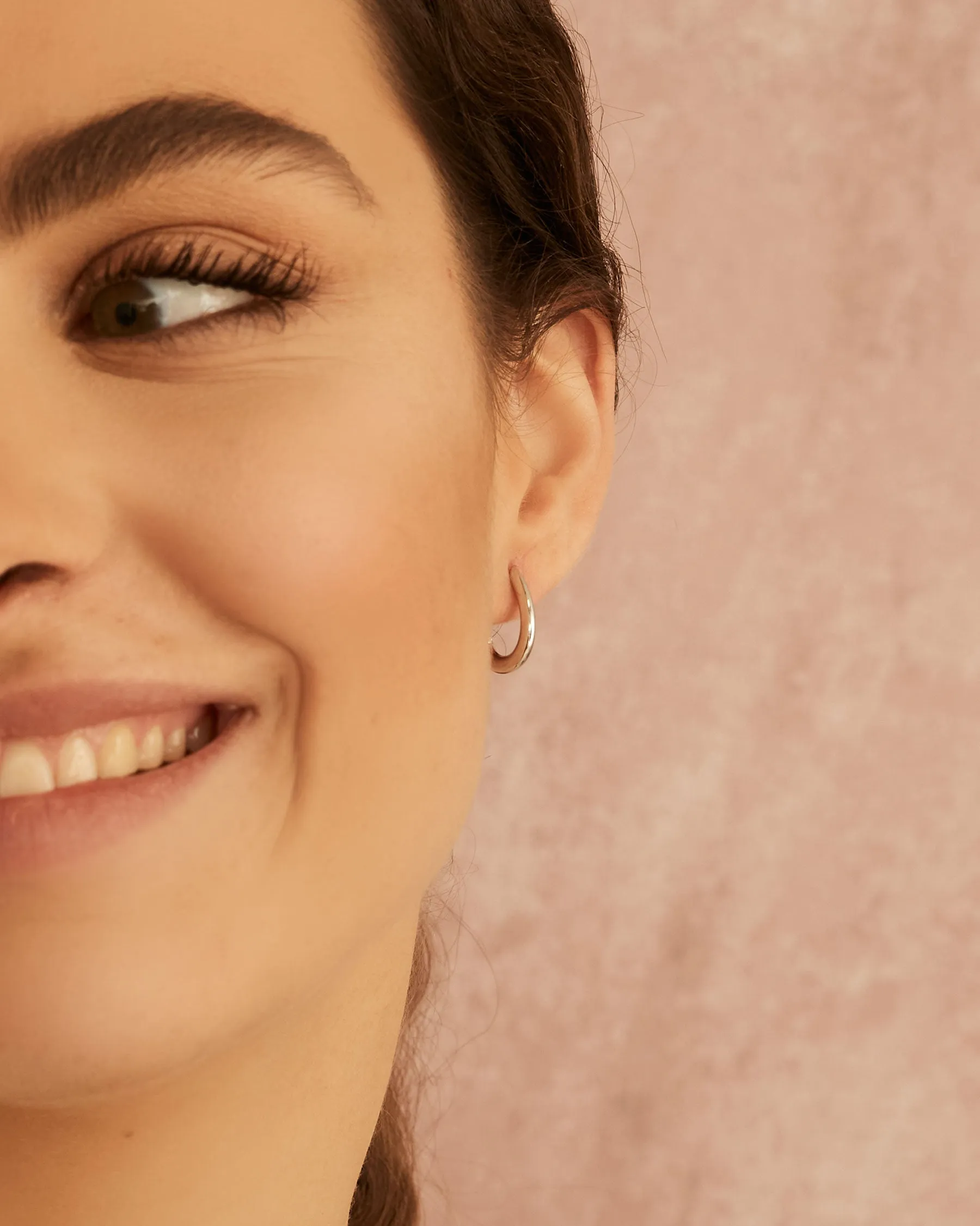 Elongated Hoop Earrings : The Gray Box sold by Apodemia product image thumbnail 4