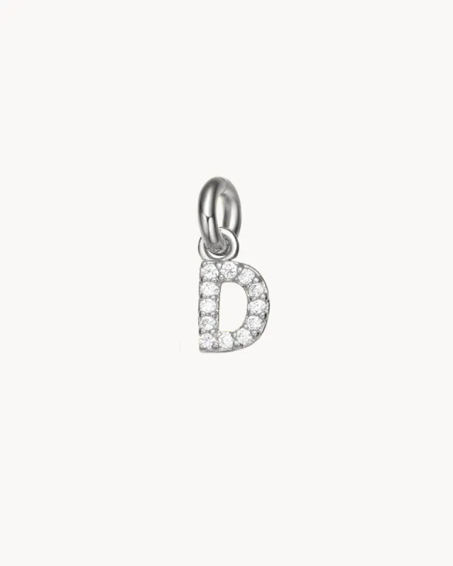 Charm Letter D Sparkle | The Gray Box sold by Apodemia