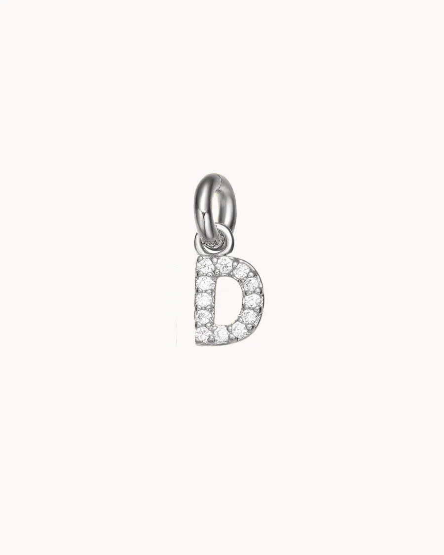 Charm Letter D Sparkle | The Gray Box sold by Apodemia