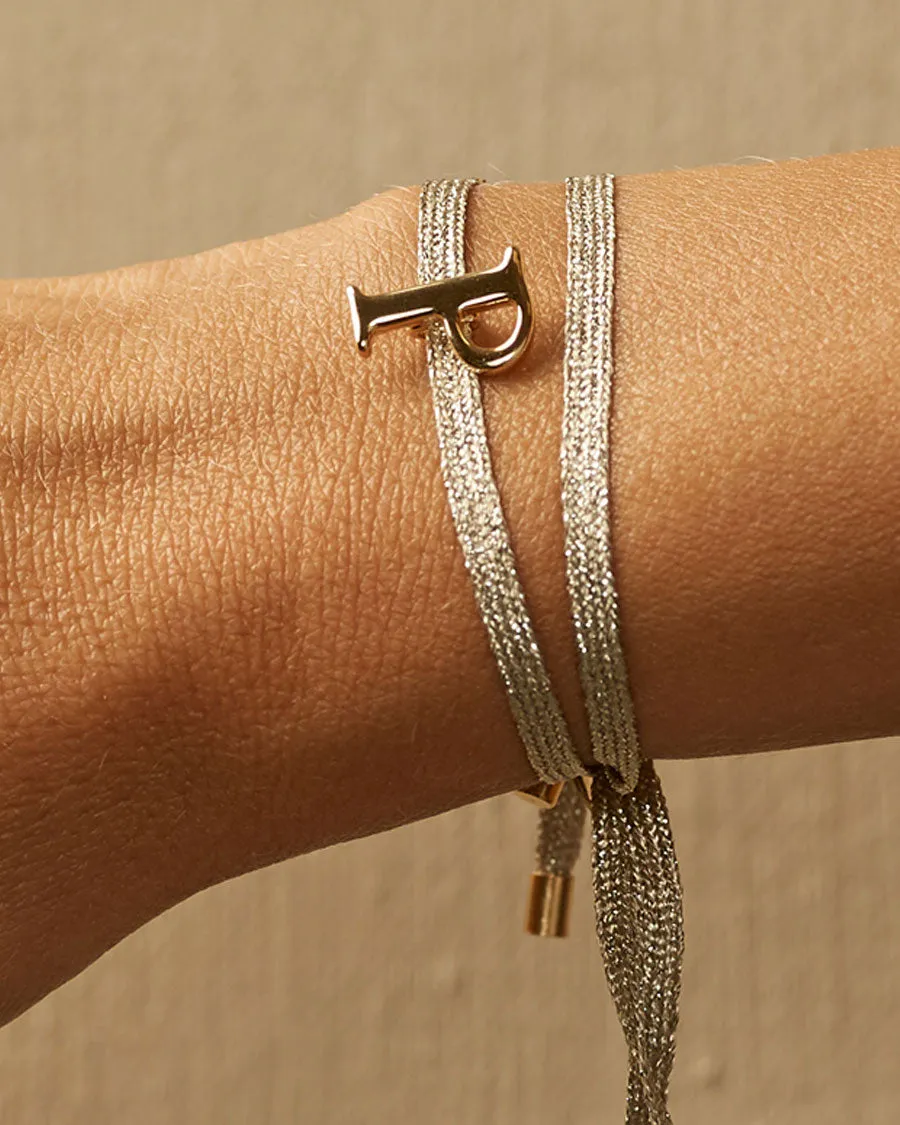Charm Bracelet Letter P | The Gray Box sold by Apodemia product image thumbnail 4