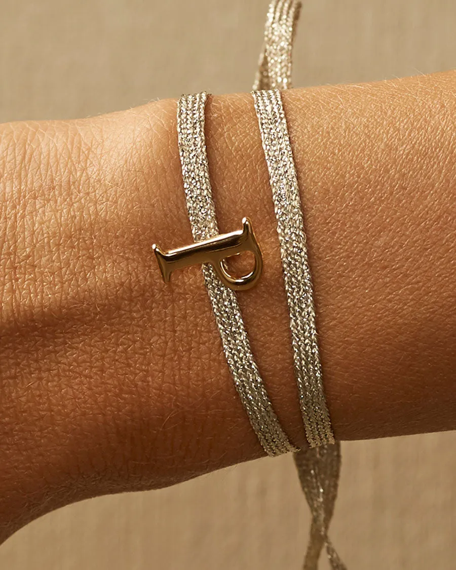 Charm Bracelet Letter P | The Gray Box sold by Apodemia product image thumbnail 2