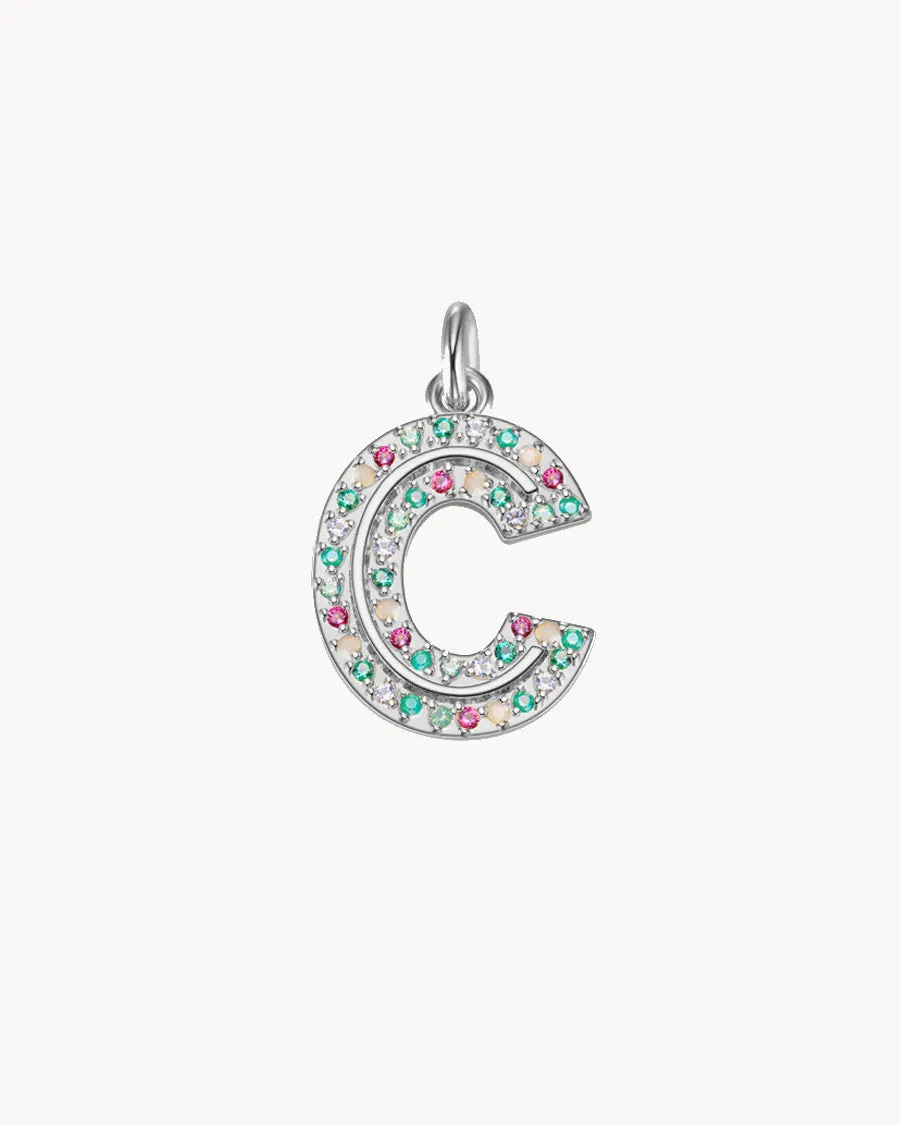 Charm Cosmos Letter C | The Gray Box sold by Apodemia