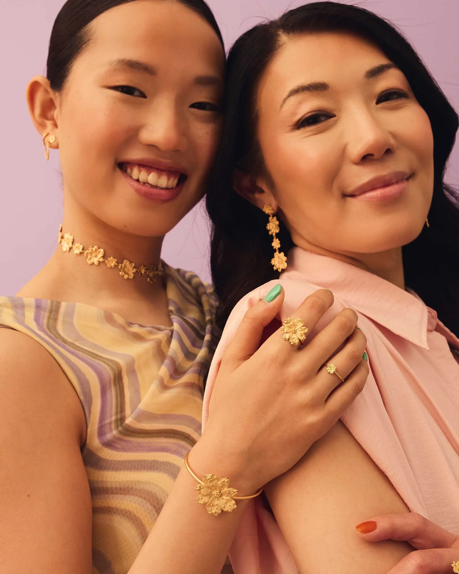 Zinnia Chain Earrings | The Gray Box sold by Apodemia product image thumbnail 4