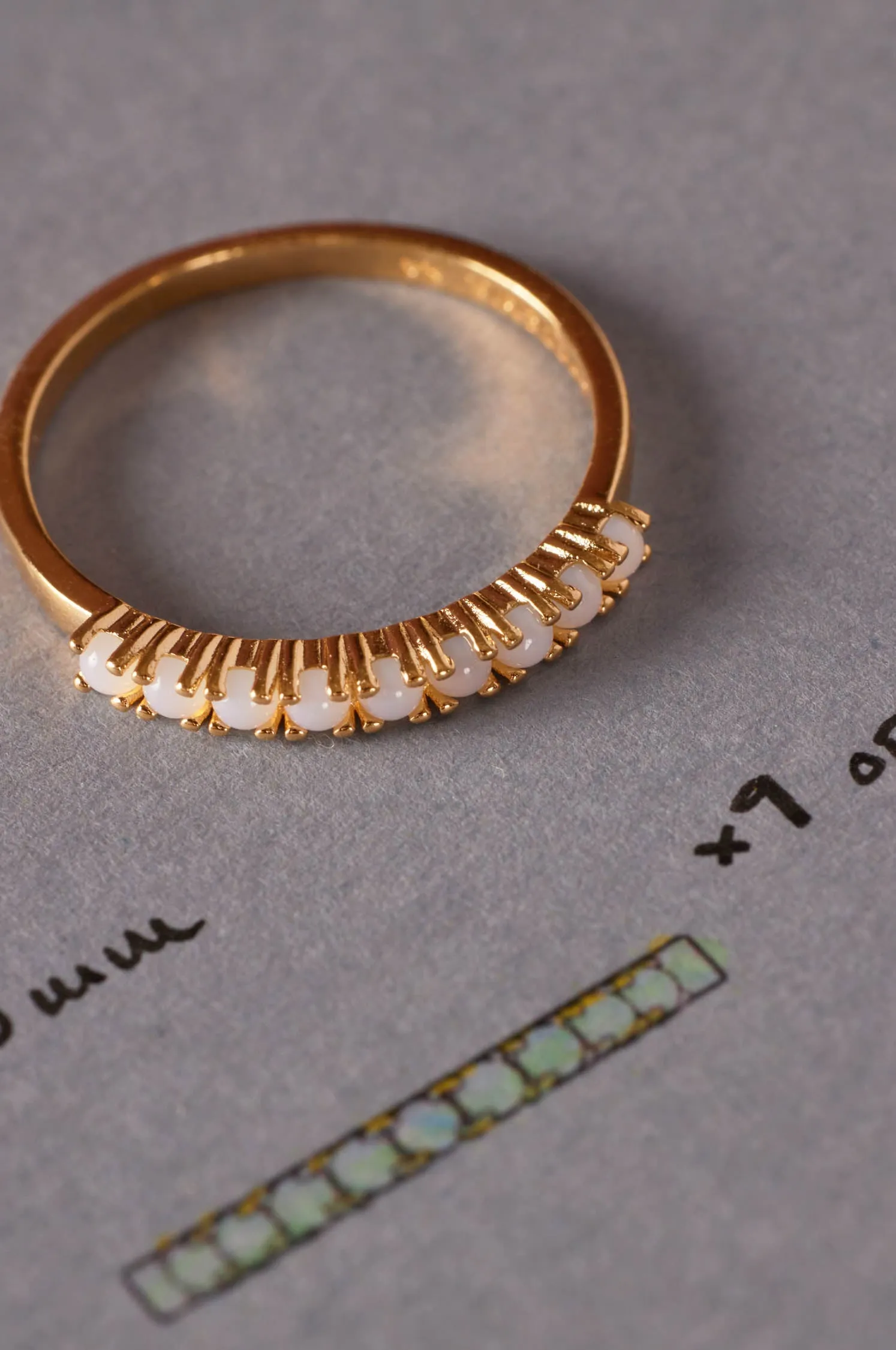 Multi Moon Ring - The Gray Box sold by Apodemia product image thumbnail 3