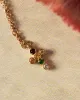 Forever Cross Necklace : 9k Solid Gold : Sapphire : Topaz sold by Apodemia