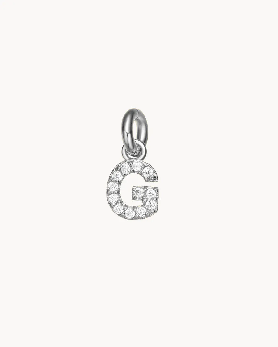 Charm Letter G Sparkle | The Gray Box sold by Apodemia