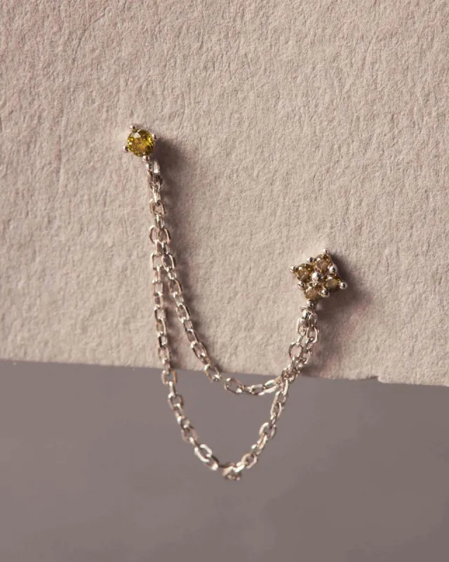 Forever Chain Earring | 925 silver sold by Apodemia