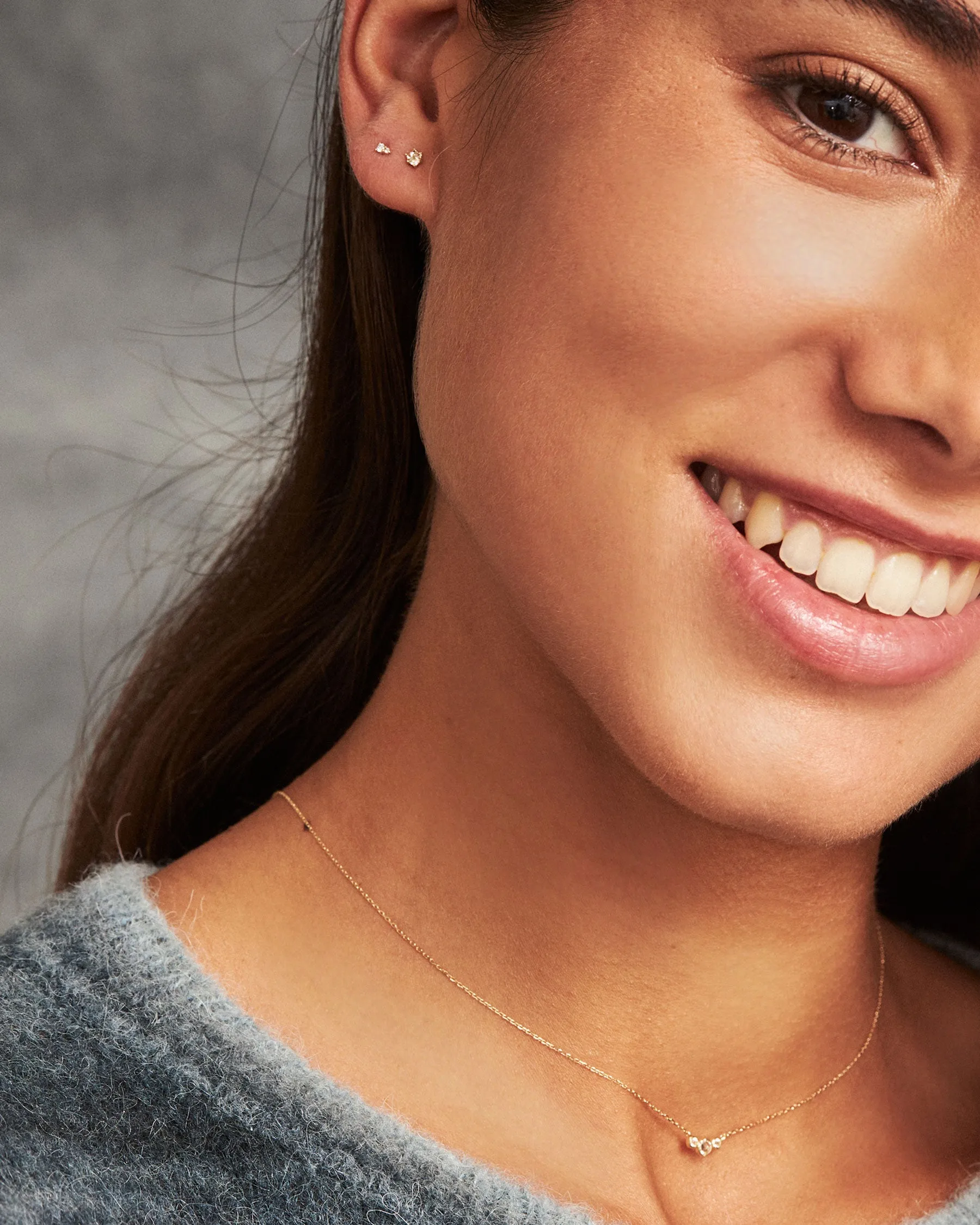 Forever 9K Solid Gold Earring | Diamonds sold by Apodemia product image thumbnail 3