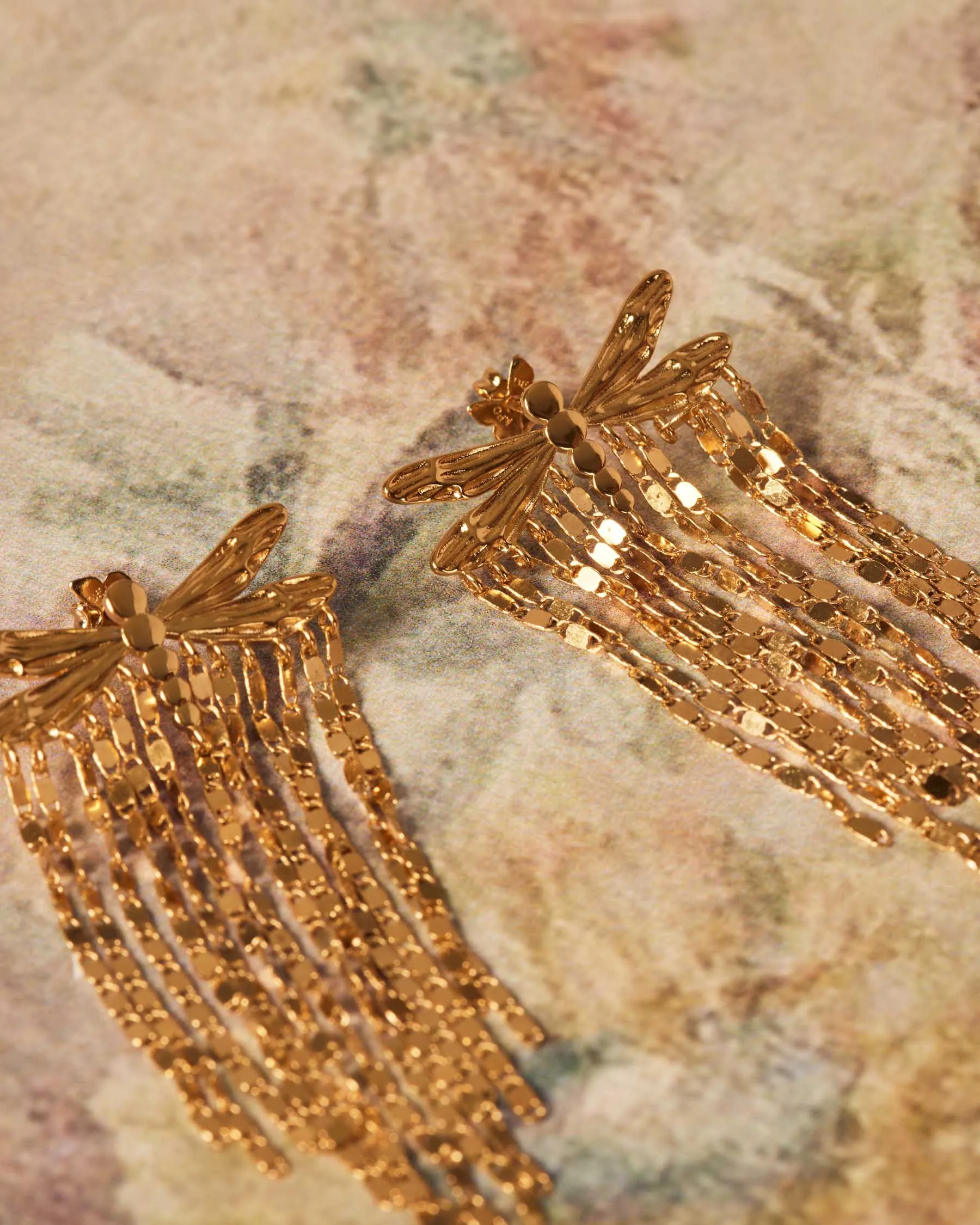 Dragonfly Long Earrings sold by Apodemia