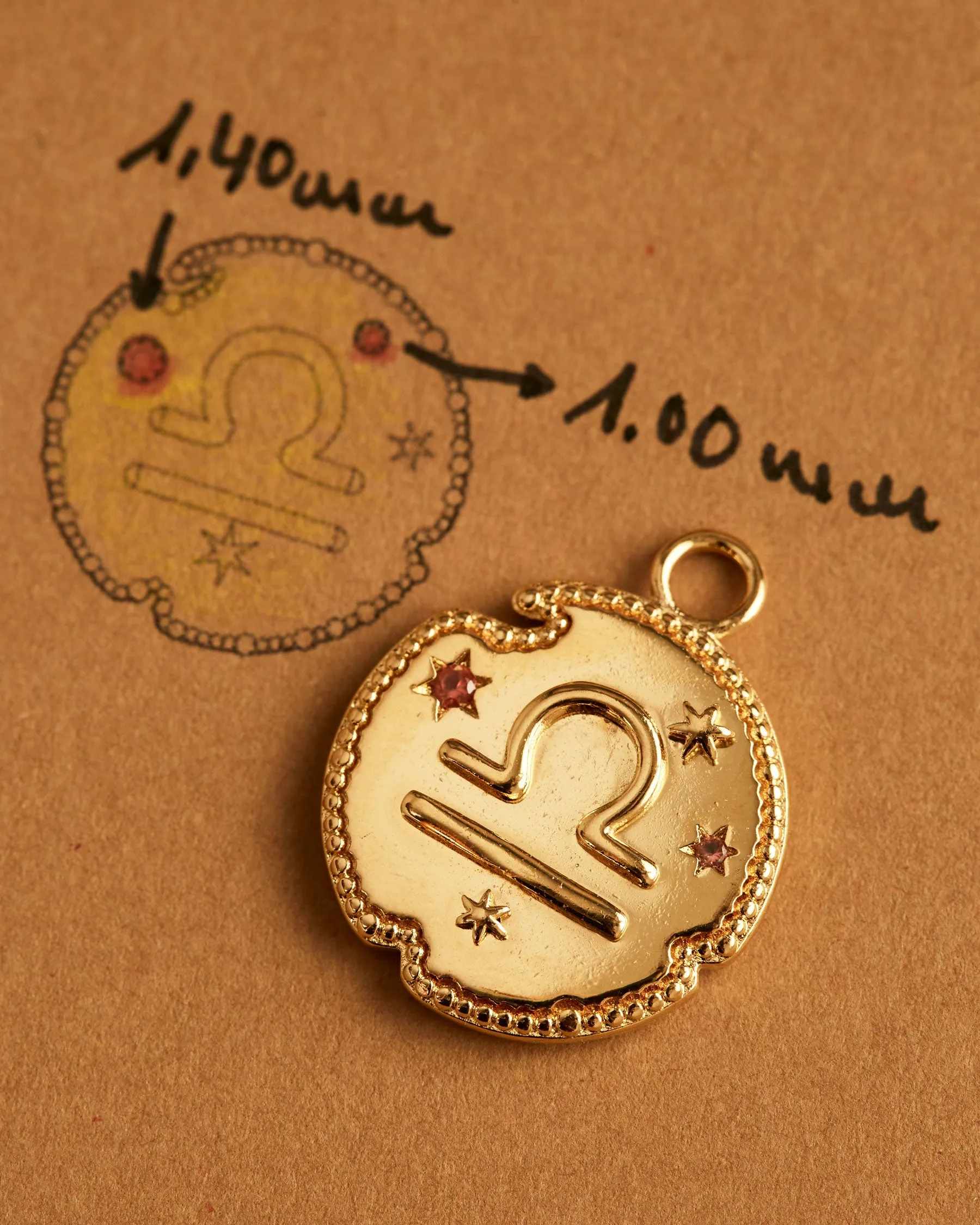 Libra Horoscope Charm | The Gray Box sold by Apodemia product image thumbnail 2