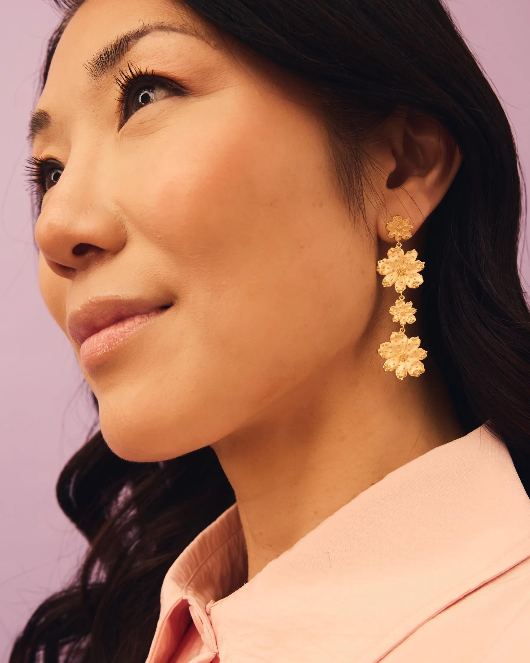 Zinnia Long Earrings sold by Apodemia product image thumbnail 3