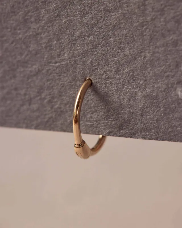 9K Solid Gold Forever Mini Hoop Earring sold by Apodemia