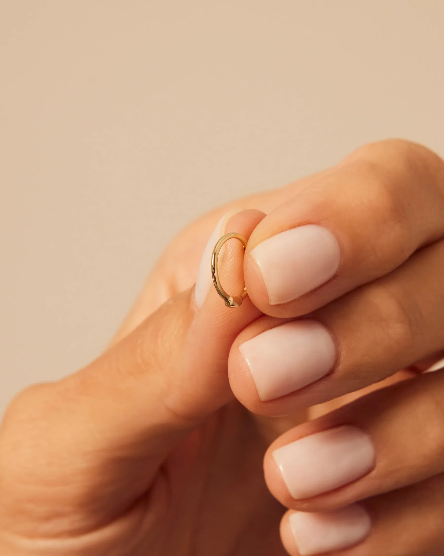 9K Solid Gold Forever Mini Hoop Earring sold by Apodemia product image thumbnail 2