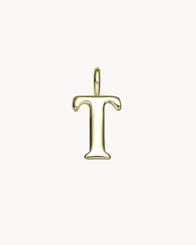Charm Letter T | The Gray Box sold by Apodemia