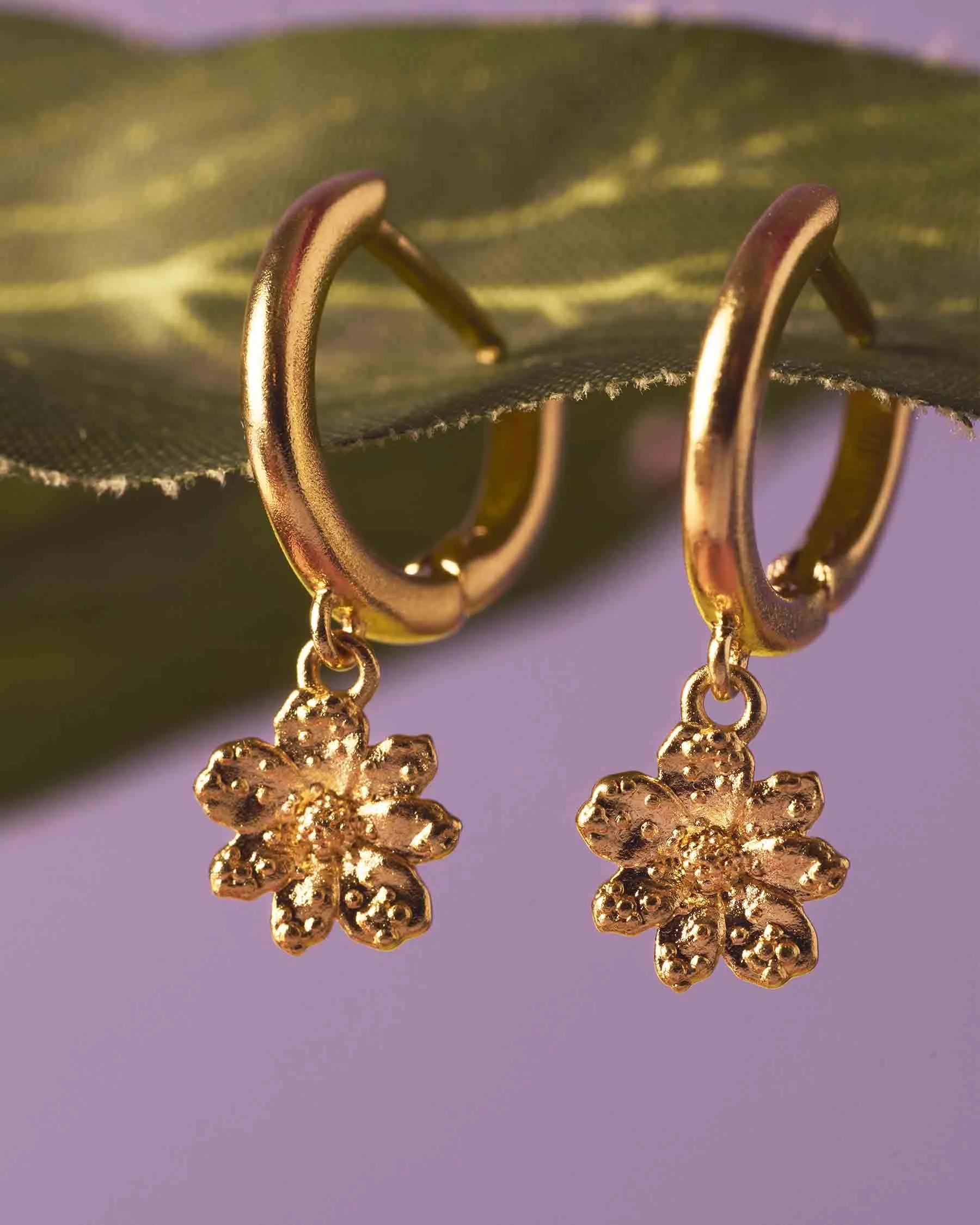 Zinia Hoop Earrings sold by Apodemia