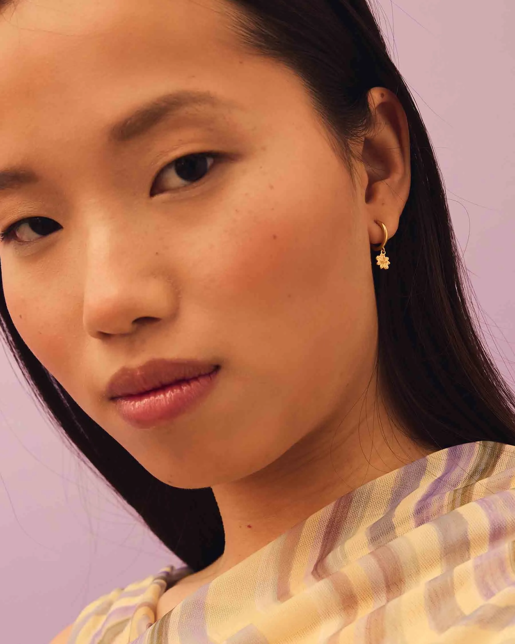 Zinia Hoop Earrings sold by Apodemia product image thumbnail 3