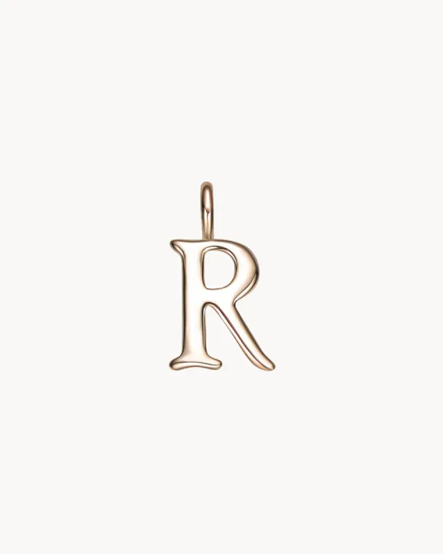 Charm Letter R | The Gray Box sold by Apodemia