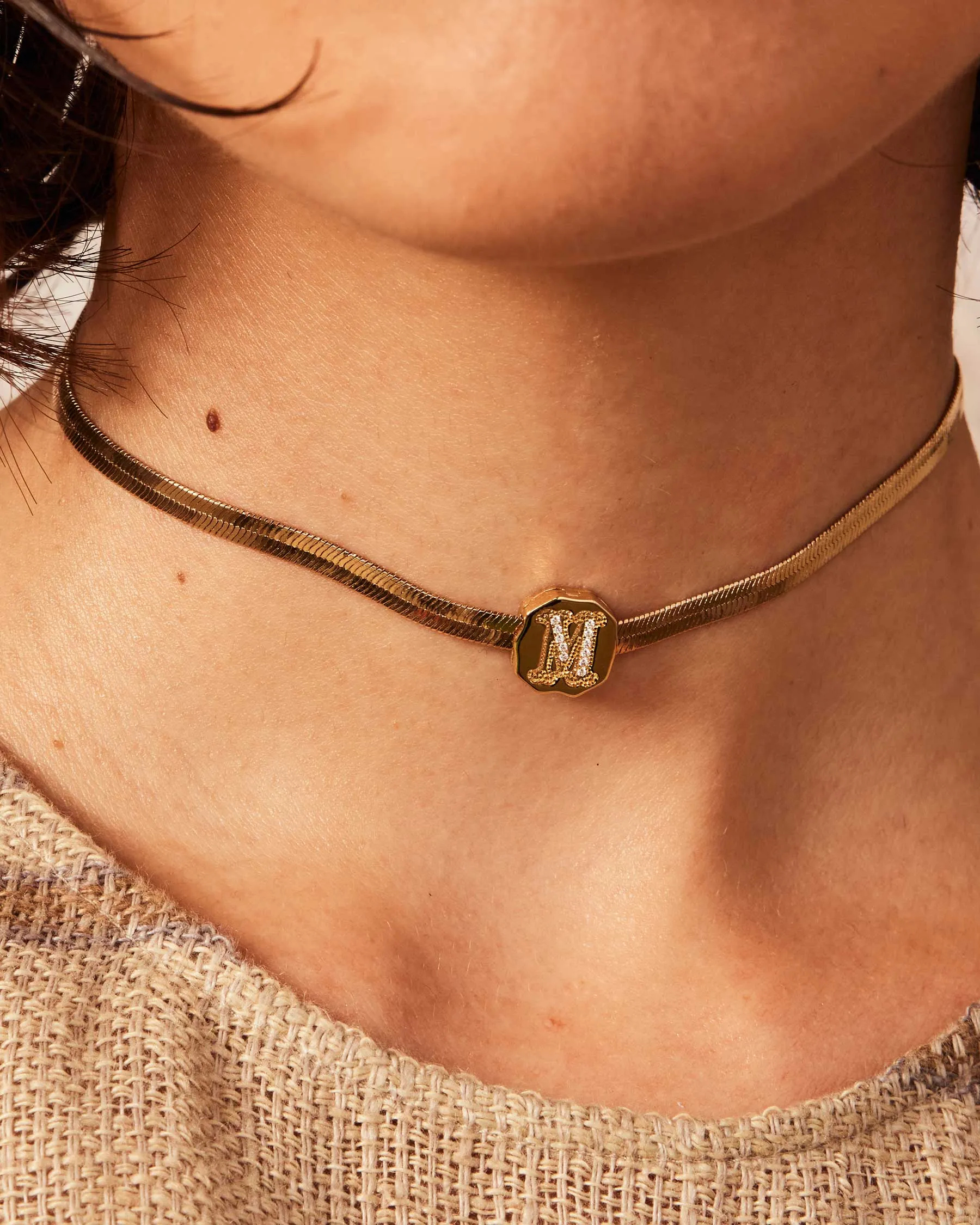 Charm Clip Bubble Vintage Letter M sold by Apodemia product image thumbnail 3