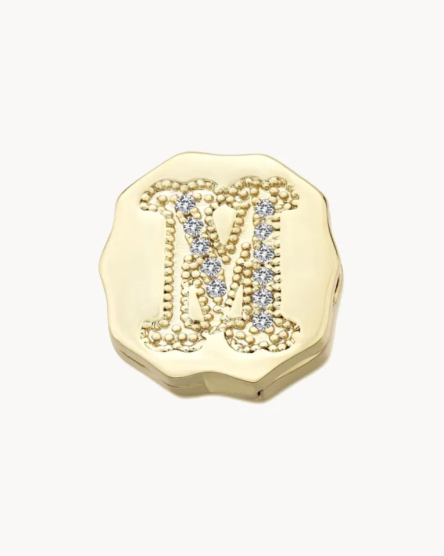 Charm Clip Bubble Vintage Letter M sold by Apodemia