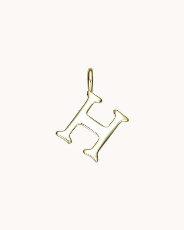 Charm Letter H | The Gray Box sold by Apodemia