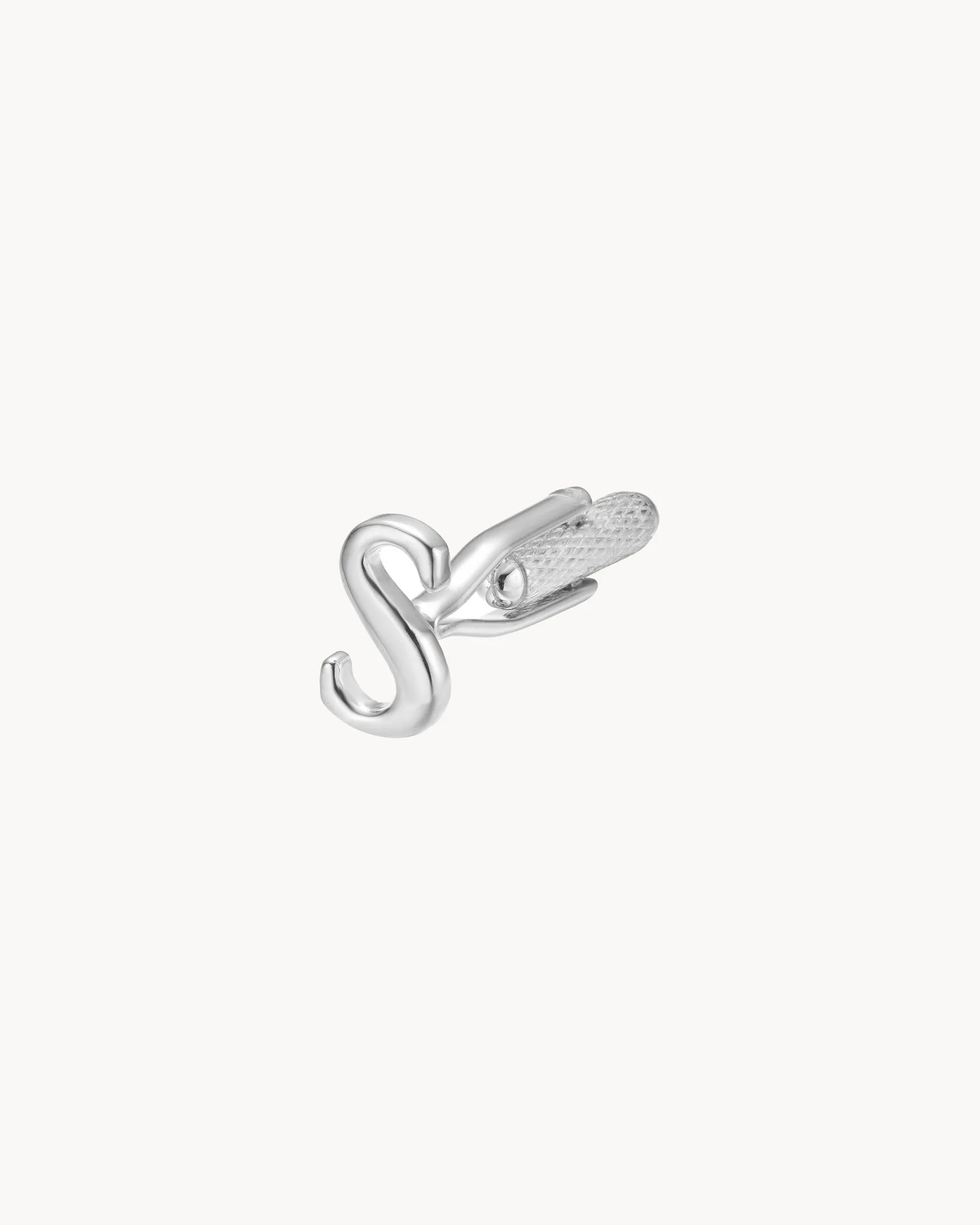 Cufflink Letter S | The Gray Box sold by Apodemia