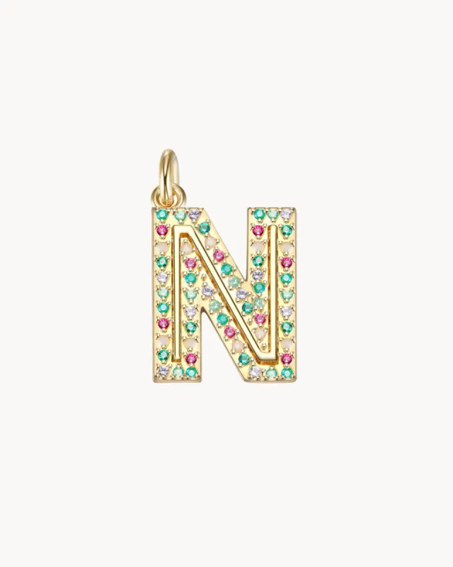 Charm Cosmos Letter N | The Gray Box sold by Apodemia
