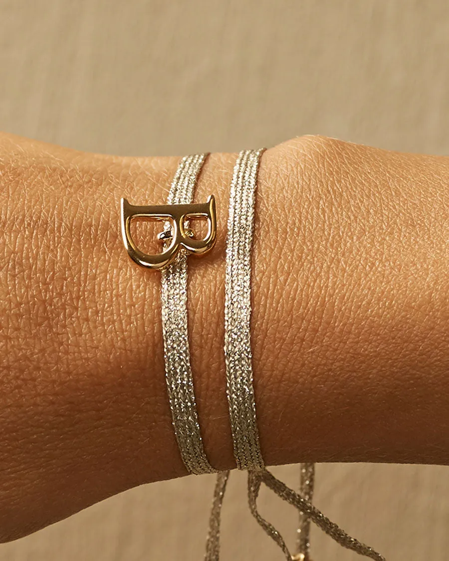 Charm Bracelet Letter B | The Gray Box sold by Apodemia product image thumbnail 4