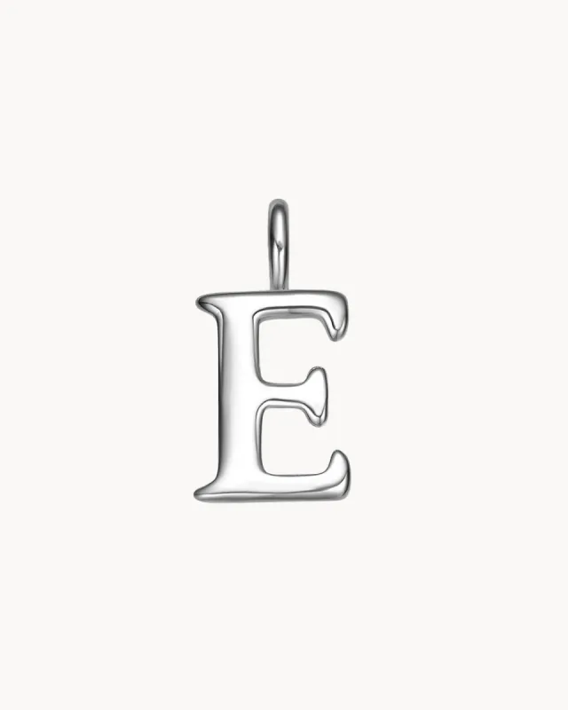 Charm Letter E | The Gray Box sold by Apodemia