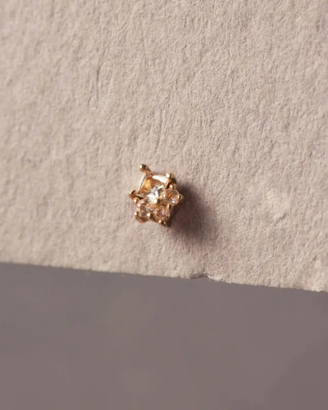 Forever Beetle 9K Solid Gold Earring | Topazes sold by Apodemia