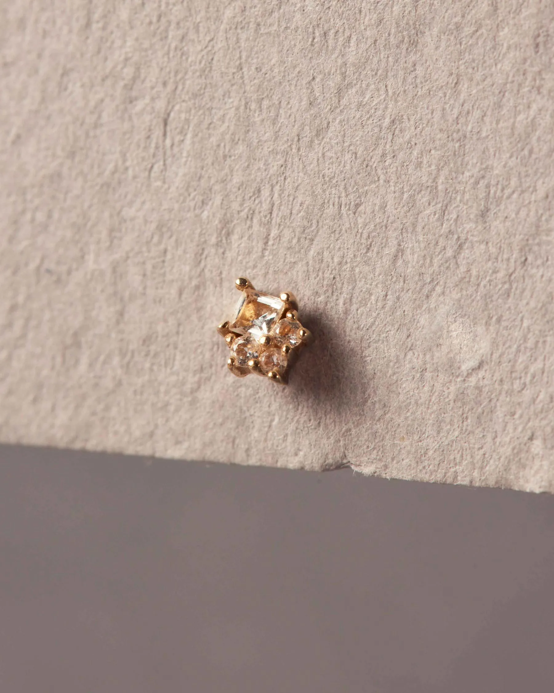 Forever Beetle 9K Solid Gold Earring | Topazes sold by Apodemia